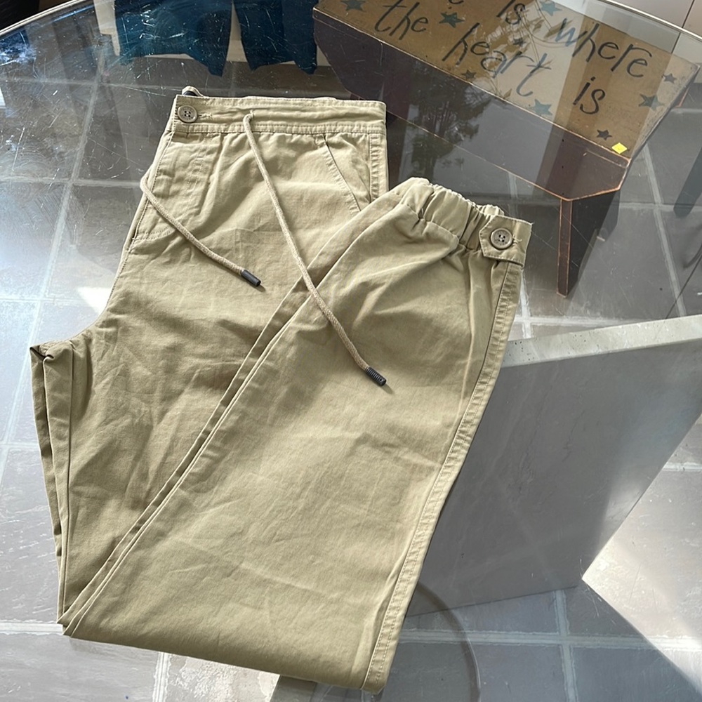 Native Youth, 32”, khaki jogger detail, drawstring waist, sandy/khaki, cotton